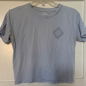 Hollister Sky Blue Graphic T-Shirt